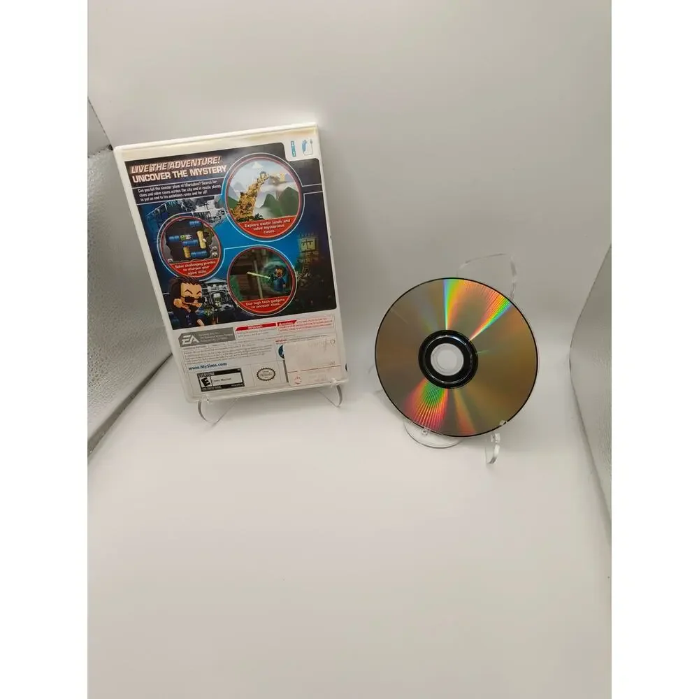 MySims Agents Nintendo Wii Case and Disc Tested Working
